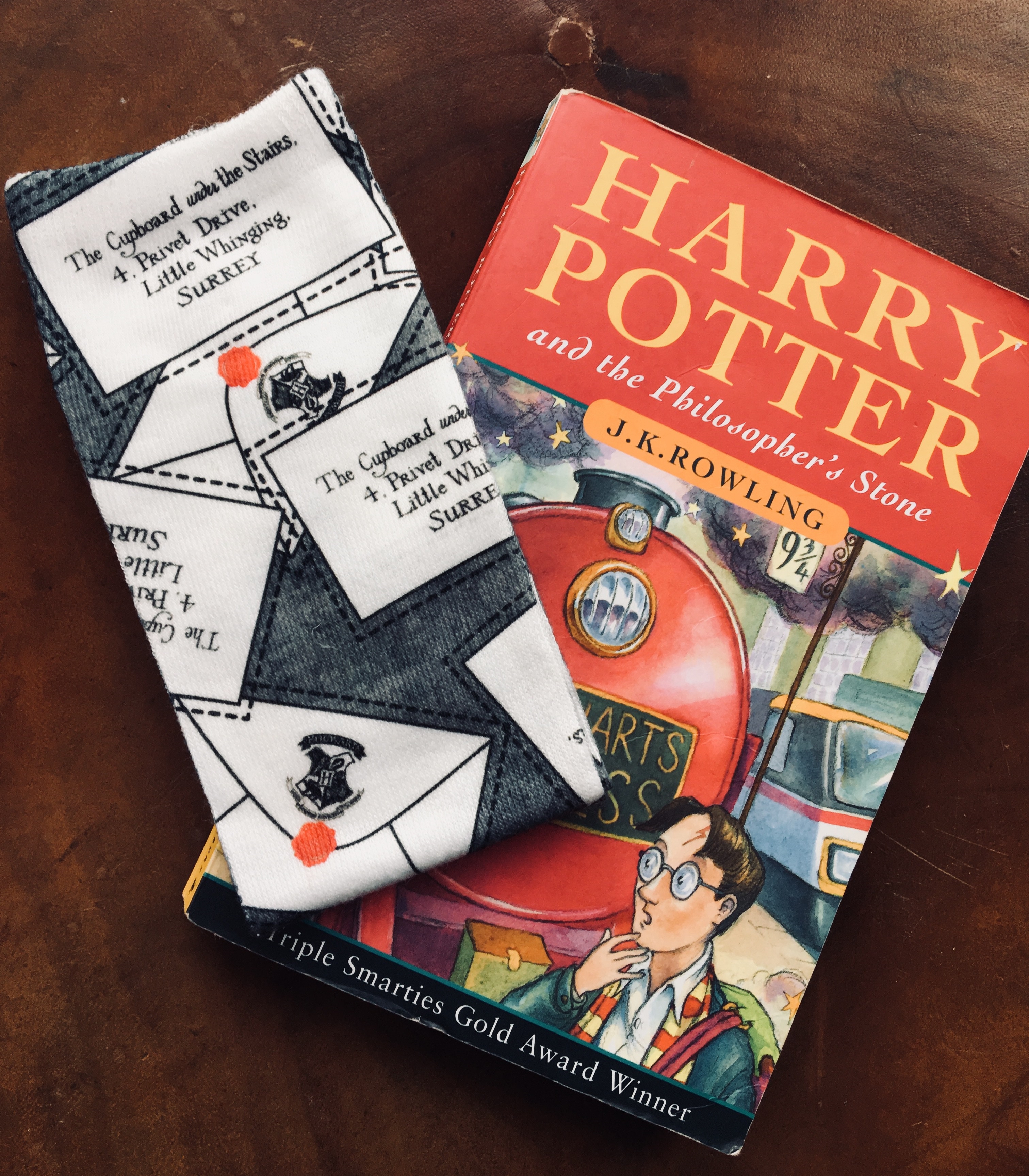 harry potter letter socks